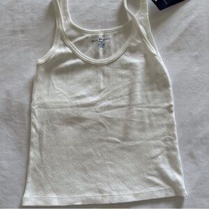 Brandy Melville white heart singlet